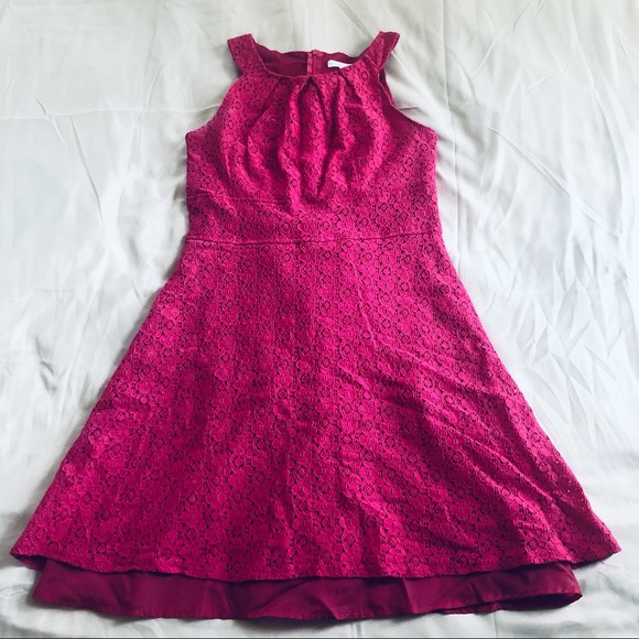 New York and Co. Dress Hot Pink - Picture 2 of 6